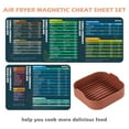 thumbnail image 6 of 8 Inch Air Fryer Liners Square Silicone Pot with 5 PCS Air Fryer Magnetic Cheat Sheet Air Fryer Accessories Air fryer Replacement Basket Air Fryer Silicone Liners (8 Inch, Brown), 6 of 7