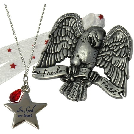 Patriotic Ornament and Necklace Set