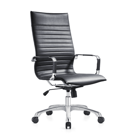 UPC: 0704817535747 | LeisureMod Harris High-Back Office Chair-Color:Black