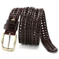 thumbnail image 5 of SENDEFN Leather Braided Belts for Men, 1 3/8" Casual Woven Leather Belt for Men Jeans Golf Dress Pants with Gift Box, 5 of 6