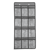 RVKXHD 12 Clear Pockets Classroom Pocket Chart for Cell Phones, Cell Phones Calculator Holder for Classroom Storage, Wall Door Hanging Organizer, Grey
