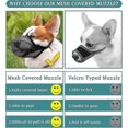 thumbnail image 4 of Dog Muzzle With Adjustable Straps, Soft Mesh Covered Muzzles For Small Medium Large Dogs, 4 of 5