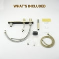 thumbnail image 7 of CASAINC 2 Handle Roman Bathroom Tub Faucet with Handheld Sprayer, Brushed Gold, 7 of 7