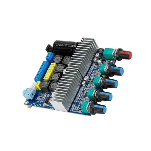 Seitruly Módulo amplificador de potencia de altavoz, 2,1 canales, 12-24V, placa de Subwoofer de sonido DIY para coche, Control de volumen, amplificador Electrónica miscelánea Typ 2