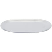 Stainless Steel Oval Tray Jewelry Storage Serving Tray Oval Jewelry Tray Cosmetics Tray Home Organizer ( Silver )