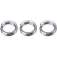 thumbnail image 1 of HUGFEGWE Stainless Steel Fishing Tackle,Split Rings Connector Fishing Tackle Bait Double Circle Split Rings Connector Split Rings Lure for Fishing Tackle Kit for Fishing CJB91-70878, 1 of 2