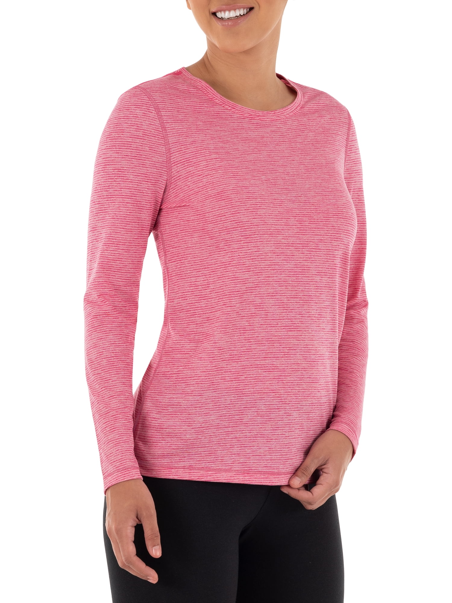 Athletic Works Women's Core Active Long Sleeve T-Shirt, 2-Pack