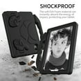 thumbnail image 6 of Allytechgroup Kids Shockproof Case for Apple iPad mini 6th Generatio 8.3 Inch, Silicone EVA Handle Stand Protective Kids Friendly Lightweight Tablet Case Cover Girls Boys, Black, 6 of 7