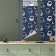 thumbnail image 5 of Ambesonne Dream Peel & Stick Wallpaper for Home, Sleeping Cats Moon Stars Art, 13"x36", Navy Blue and Pastel Brown, 5 of 5