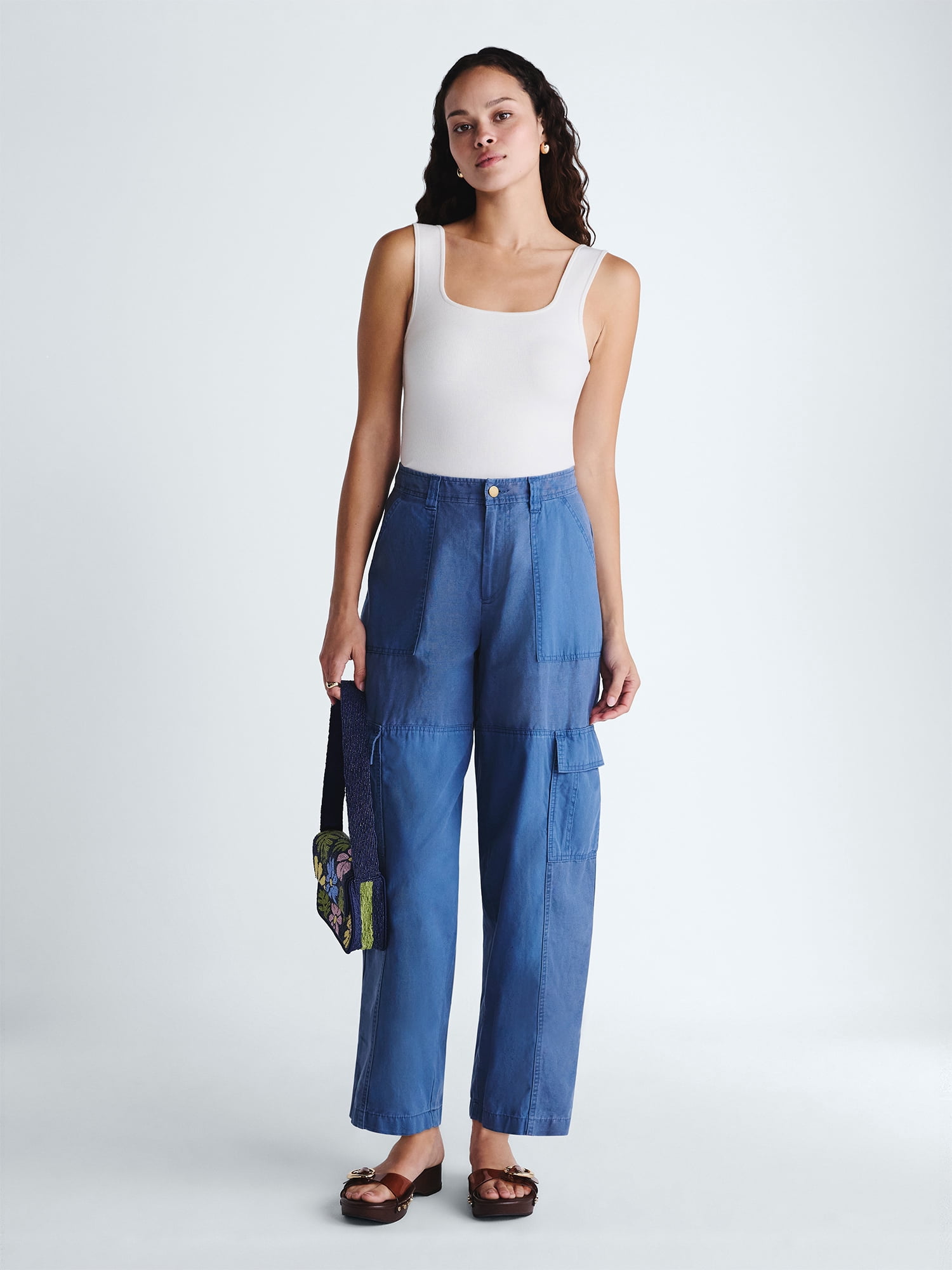 Scoop Women's and Women's Plus Cargo Barrel Pant, Sizes 0-26W