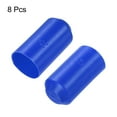 thumbnail image 3 of Uxcell 8Pcs Heat Shrink End Cap 25mm ID x 50mm L 2:1 Ratio Heat Shrink Tubing Caps Lined Sealed Waterproof Adhesive for Electrical Wire Cable, Blue, 3 of 6