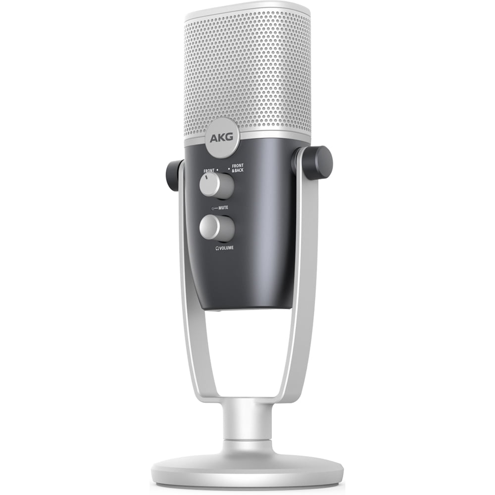 AKG AKG-C22-USB-LS Ara Two-Pattern USB Condenser Microphone, 24-bit/96kHz Bundle with Deco Gear Universal Pop Filter Microphone Wind Screen and 1 Year Extended Protection Plan