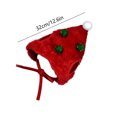 thumbnail image 3 of Disfraz navideño de capino, gorro ajustable de Papá Noel para cachorros y gatitos, suministros para fiestas navideñas., 3 of 6
