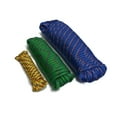thumbnail image 2 of MaxxHaul 50229 3-Pack of 1/4" x 25' 3/8" x 50' 1/2" x 100' Diamond Braided Rope Extra Strength-Sunlight and Weather Resistant, Multicolor, 2 of 6