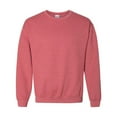 thumbnail image 5 of Gildan Men's Heavy Blend Fleece Crewneck Sweatshirt, Warm Soft Pullover, Heather Scarlet Red, M, 5 of 5