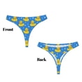 thumbnail image 3 of Fotbe Cute Yellow Rubber Ducks Tanga Sin Costuras para Mujer con Estampado – Panties Invisibles, Transpirables y Cómodos para Uso Diario-4X-Large, 3 of 6