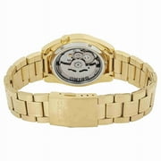 Seiko Mens Series 5 Automatic Gold Dial Watch SNKL48