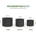 thumbnail image 3 of LAZZO Nesting Round Coffee Table Set of 3, Modern Wooden Accent Side Table, Space-Saving Table for Living Room Bedroom, Black, 3 of 8
