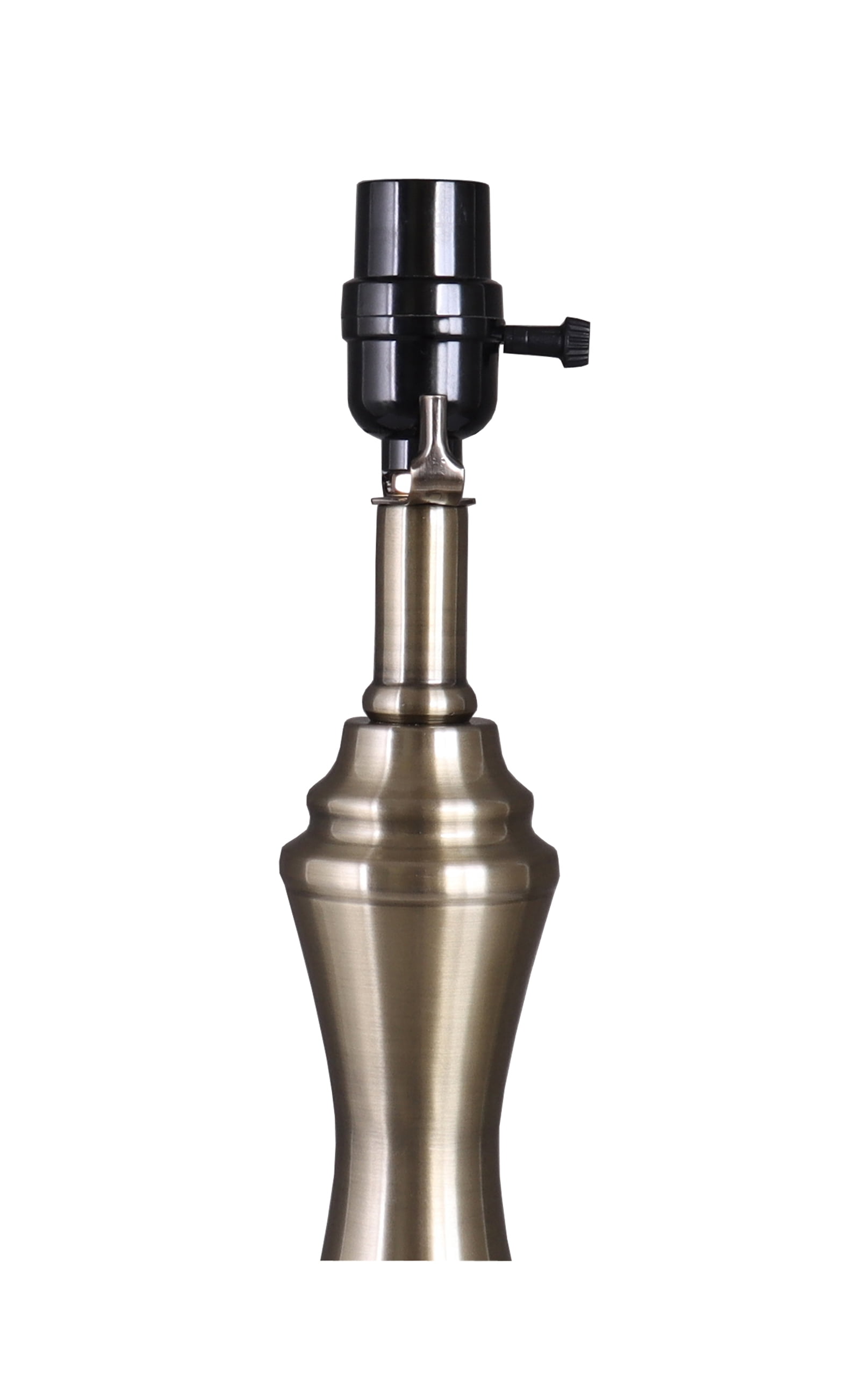 Simplee Adesso 18.75 in Height Brass Finish Metal Material Table Lamp Base with AC Outlet, Transitional Design, Ideal for Office and Dorm