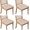Beige Cow Heart, variant on Beige Cow Heart Pattern Seat Covers for Dining Room Chairs Set Of 4,Stretch Printed Washable Chair Seat Cover with Elastic Ties and Button,Removable Waterproof Couch Cushion Covers