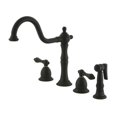 thumbnail image 2 of Kingston Brass Ksd354.Rx Webb 1.2 GPM Deck Mounted Single Hole Bathroom Faucet - Brass, 2 of 3