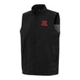 thumbnail image 2 of Men's Antigua  Black Rutgers Scarlet Knights Brisk Full-Zip Vest, 2 of 3
