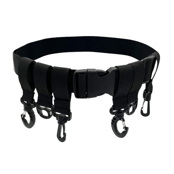 Jesscasday Fishing Accessories Fighting Belt Wader Straps D-ring and Hook Fit Waist Belts