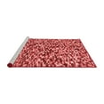 thumbnail image 2 of Ahgly Company Machine Washable Indoor Round Abstract Red Modern Area Rugs, 5' Round, 2 of 4