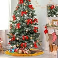 thumbnail image 4 of FMSHPON Thanksgiving PumpkinTurkey Xmas Christmas Tree Skirt Stand Mat for Holiday Party Decoration Indoor Outdoor 36 inches, 4 of 6