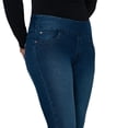 thumbnail image 4 of Bluberry Women's Slim Fit Pull-On Jeans, Indigo Rinse, 4 of 6