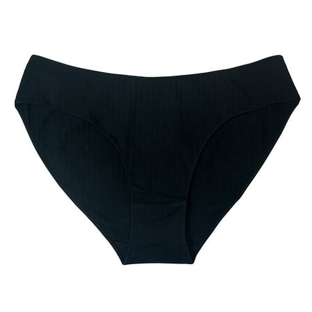 

Akiihool Seamless Underwear for Women Women s Eversoft Cotton Brief Underwear Breathable in Plus Size (Black XL)