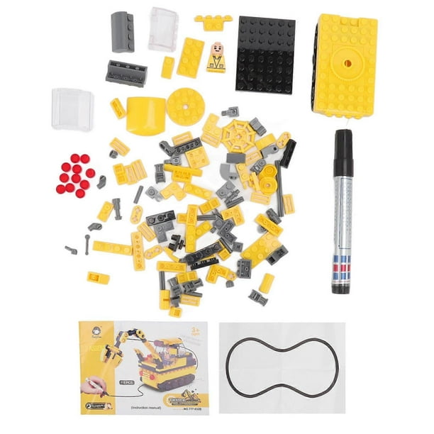 Assembled Engineering Vehicle Optical Sensor Portable Building Block Car Toys for Above 3 Years Old Kids Gifts