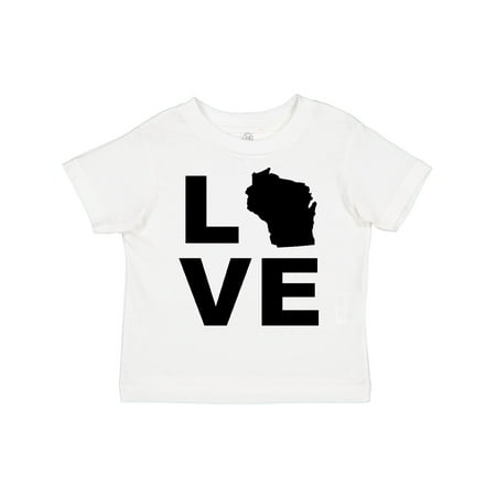 

Inktastic Love Wisconsin Gift Toddler Boy or Toddler Girl T-Shirt