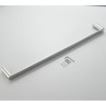 thumbnail image 4 of Simple Bathroom Towel Rack - Polished Chrome, SUS Stainless Steel, Oval Style, 50cm, 4 of 5