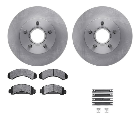 Dynamic Friction Company Front Brake Rotors with 5000 Advanced Brake Pads includes Hardware 6512-99284