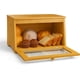 thumbnail image 1 of Panera de Bambú Bluelander con Gran Capacidad, Caja de Madera con Ventana Transparente, 1 of 5