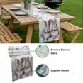 thumbnail image 5 of Bunny Easter Table Runner - 36 Inch Long, Kitchen Dining Table Runner Dresser Scarves, Eucalyptus Leaves Spring Floral Eggs Wooden Farmhouse Decor for Coffee Tables Wedding Party Banquet, 5 of 8