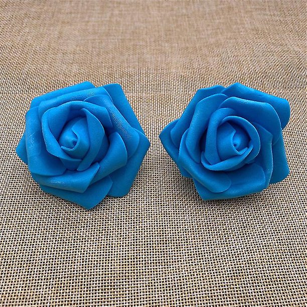 100 cabezas de rosas artificiales de 7 cm DIY real touch 3D pe cabeza de espuma