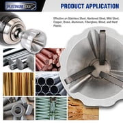 PLATINUMEDGE Deburring External Chamfer Tool with Carbide Blade Deburring Drill Bit for 1/8-3/4”