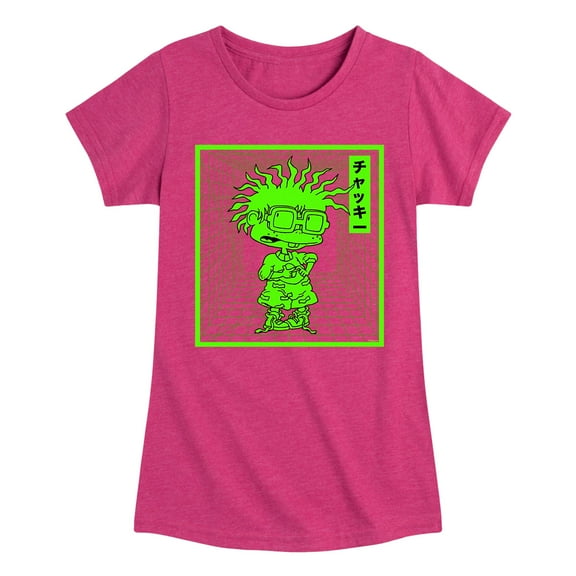 Rugrats- Chuckie Grid - Toddler And Youth Girls Short Sleeve Graphic T-Shirt