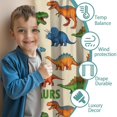 thumbnail image 3 of Blackout Kids Curtains,Beige Cartoon Dinosaurs Pattern Childrens Insulated Curtains Set Of 2,Bedroom Essentials,Toddler Room Decor 52"x84", 3 of 5