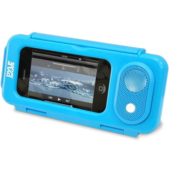 Surf Sound Play Universel Étanche iPod, iPhone4 & iPhone5 MP3 Player Case & Smartphone Portable Speaker (Couleur Bleue)