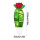 thumbnail image 3 of Inserto de decoración de plantas de acrílico | Material ligero transparente | Adorno decorativo para macetas | Marco de soporte multifuncional | Fácil de limpiar | 3,6x10cm | 1 paquete, 3 of 9