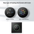 thumbnail image 6 of BIMZUC Smart WiFi Thermostat Electric Floor Heating Controller 16A Digital Temp Control ±1°C Accuracy Color LCD 95-240V (3.4 inches / 8.6 cm) Black, 6 of 9