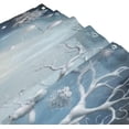 thumbnail image 3 of Coolnut Shower Curtain Christmas Snowman Bathroom Decor Watercolor Shower Curtain Sets Fabric Cloth Bathroom Curtains with Hooks 60x72 Inch, 3 of 6