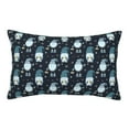 thumbnail image 3 of Salouo Christmas Gnome blue Print Print Pillow Case Cover,Wrinkle-Free Bed Pillow Cover Pack of 1 Home Decor Fade-Resistant and Stain-Resistant ,Pillows Not Included -14"x20", 3 of 8