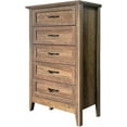 thumbnail image 1 of 2025 New Wood Vintage Dresser 5 Drawer, Tall Dresser for Closet, Dressers for Storage Organizer Clothes, for Closet Living Room, Kids Bedroom, Nursery Hallway Closet, 1 of 7