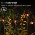 thumbnail image 2 of LINLIN Solar String Lights,Outdoor Waterproof Hanging 8LED Lantern Flickering Flame Lights Solar Garden Lights Decorative Globe for Garden Yard Gazebos Camping Party Holiday, 2 of 9