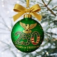 thumbnail image 4 of Dserhfy United States 250th Anniversary Ornament 250th Anniversary Acrylic Christmas Ball Ornament Patriotic Christmas Tree Hanging Decor, 4 of 8