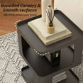 thumbnail image 3 of 3 Tier Metal Nightstand Small End Table Bed Side Table for Living Room Bedroom Creamy White, 3 of 8